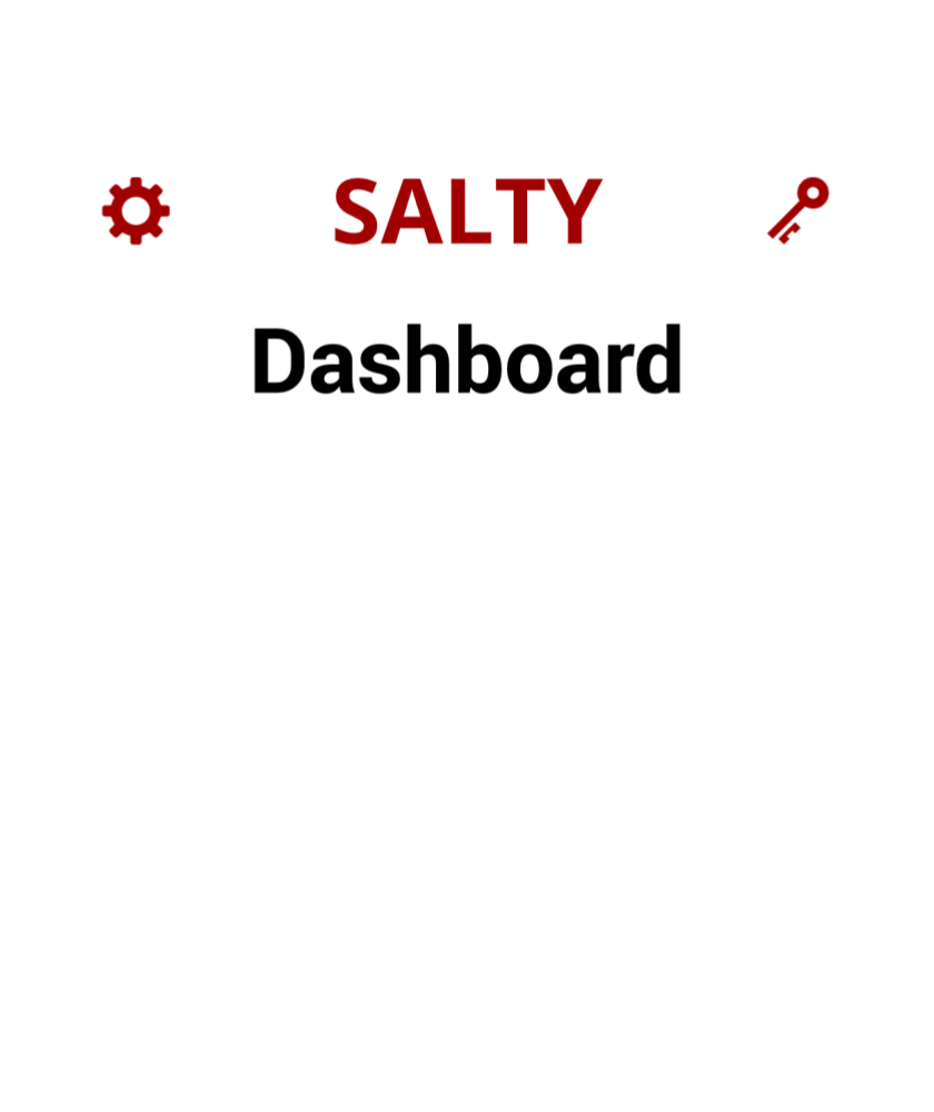 Phone displaying Salty device data
